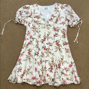 Yumi Kim Kelly Dress size XL Royal Rose Ivory Fairy Cottagecore Mini